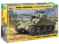 Model Kit tank 3702 - M4 A2 Sherman (1:35) Zvezda