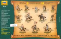 Wargames (AoB) figurky 8016 - Livonian Knights XIII-XIV A. D. (1:72) Zvezda