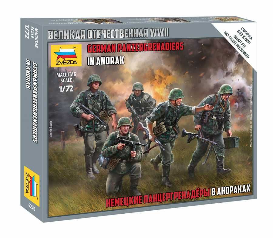 Wargames (WWII) figurky 6270 - German Panzergrenadiers (1:72) Zvezda
