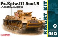 Model Kit military 6956 - Pz.Kpfw.III Ausf.N s.Pz.Abt.501 Tunisia 1942/43 (Neo Smart Kit) (1:35)