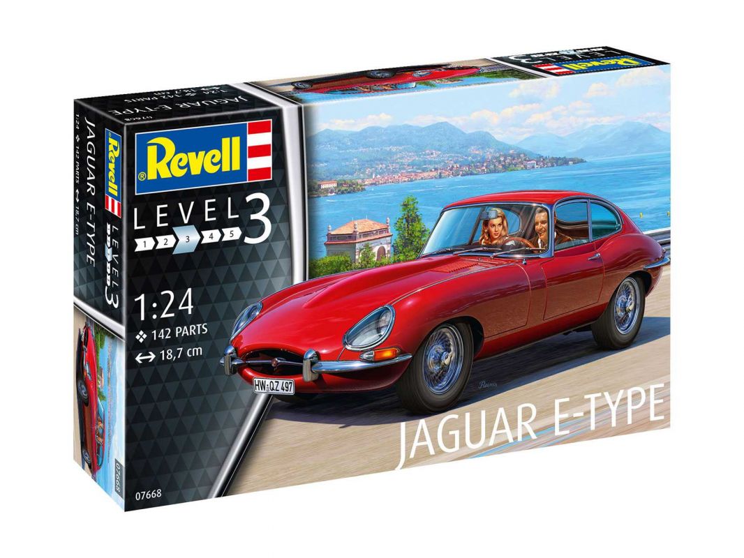 Plastic ModelKit auto 07668 - Jaguar E-Type (Coupé) (1:24) Revell