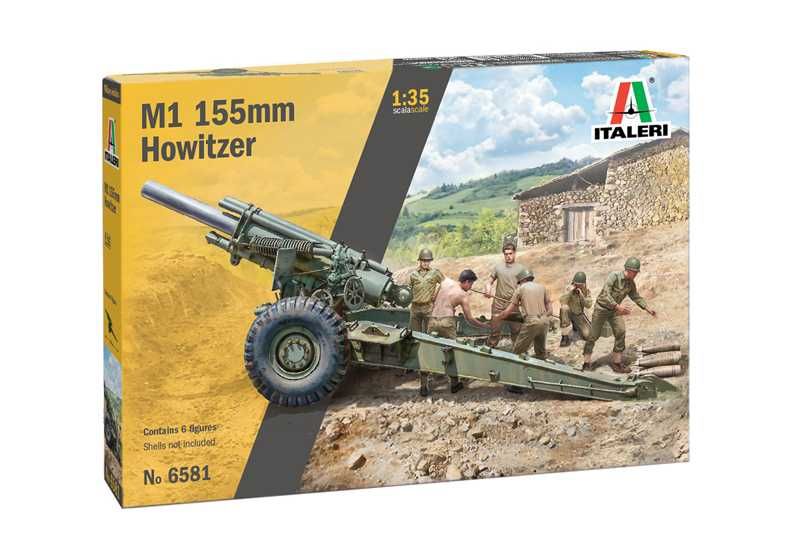 Model Kit military 6581 - M1 155mm Howitzer (1:35) Italeri