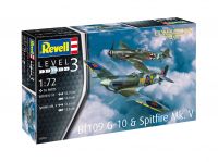 ModelSet letadla 63710 - Bf109G-10 & Spitfire Mk.V (1:72)