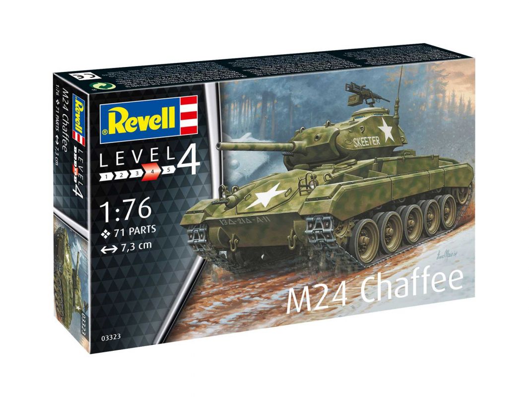Plastic ModelKit tank 03323 - M24 Chaffee (1:76) Revell