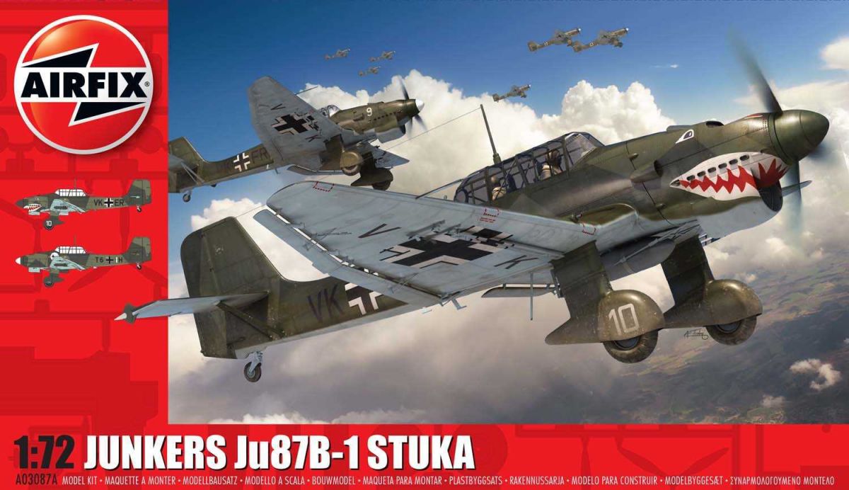 Classic Kit letadlo A03087A - Junkers Ju87 B-1 Stuka (1:72) Airfix