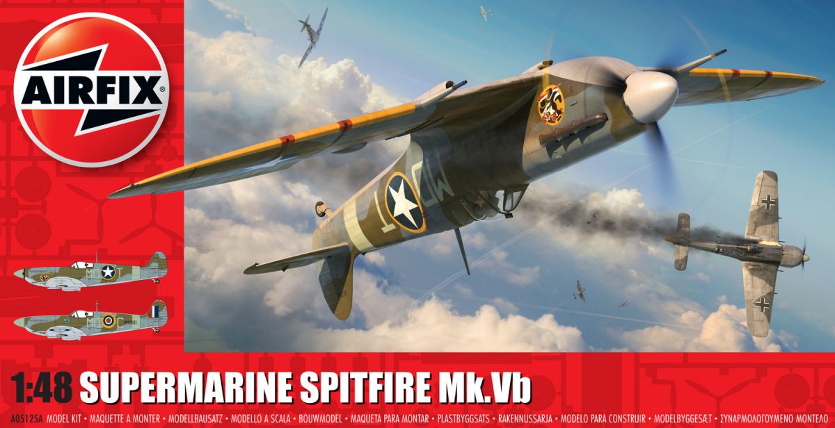 Classic Kit letadlo A05125A - Supermarine Spitfire Mk.Vb (1:48) Airfix