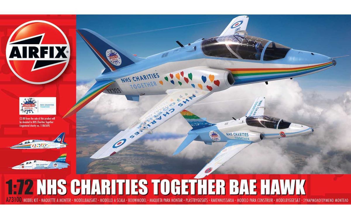 Classic Kit letadlo A73100 - NHS Charities Together Hawk (1:72) Airfix