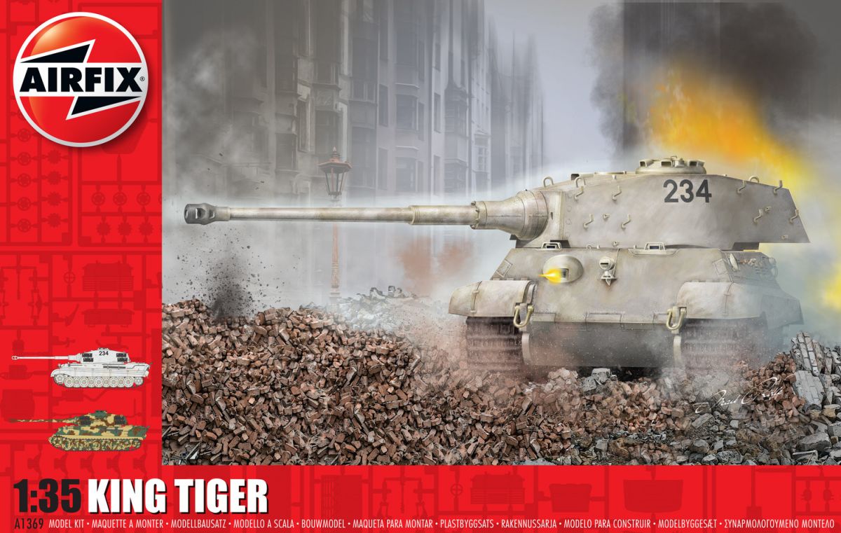 Classic Kit tank A1369 - King Tiger (1:35) Airfix