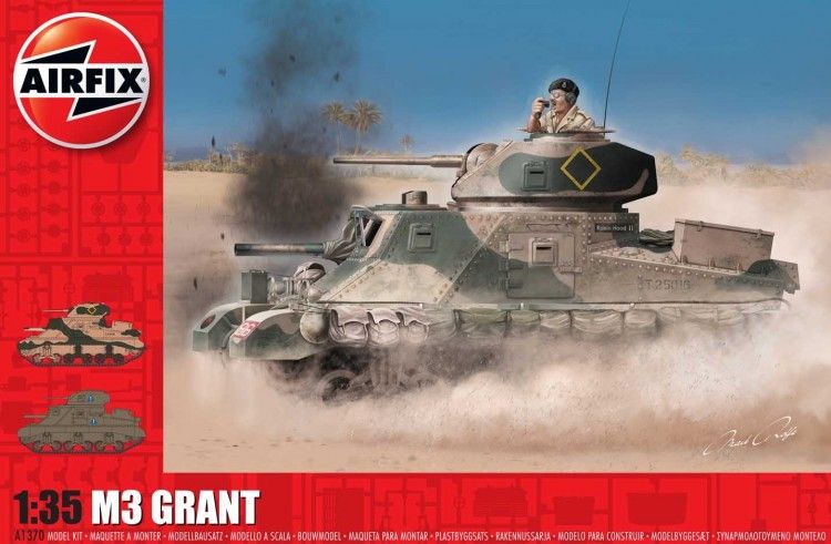 Classic Kit tank A1370 - M3 Lee / Grant (1:35) Airfix