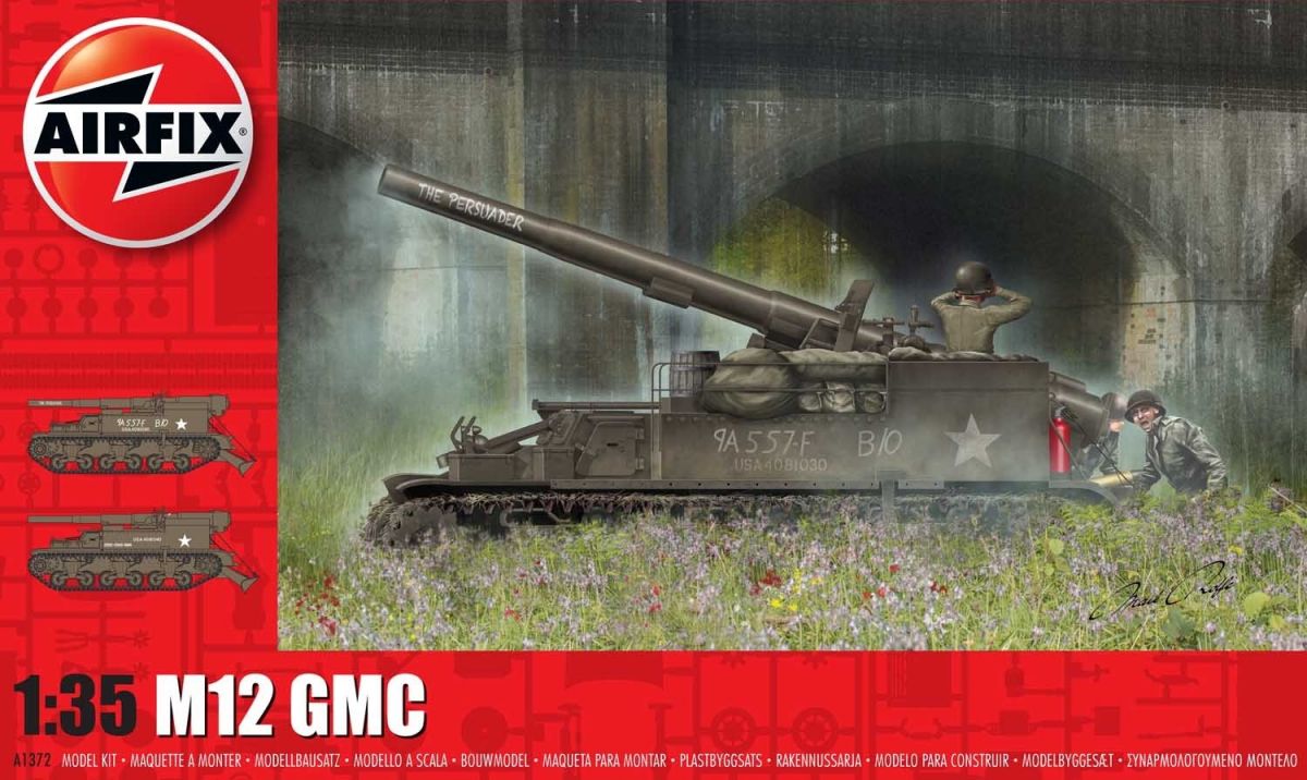 Classic Kit tank A1372 - M12 GMC (1:35) Airfix