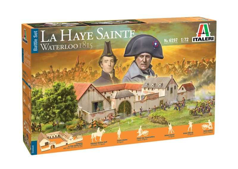 Model Kit diorama 6197 - Waterloo 1815: La Haye Sainte (1:72) Italeri