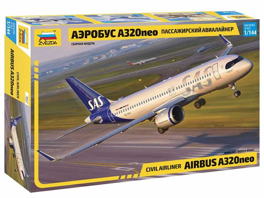 Model Kit letadlo 7037 - Airbus A320 NEO (1:144) Zvezda