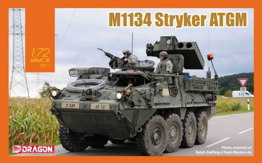 Model Kit military 7685 - M1134 Stryker ATGM (1:72) Dragon