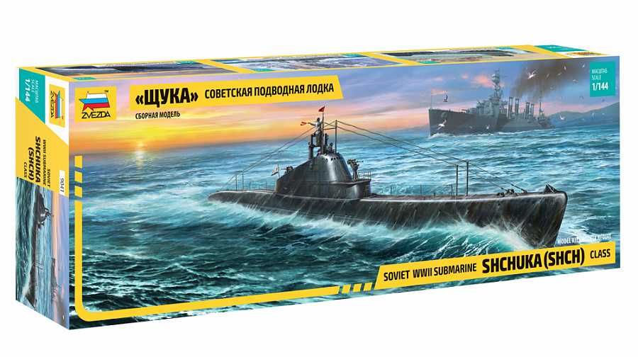 Model Kit ponorka 9041 - "Shchuka" Class Russian Submarine WWII (1:144) Zvezda