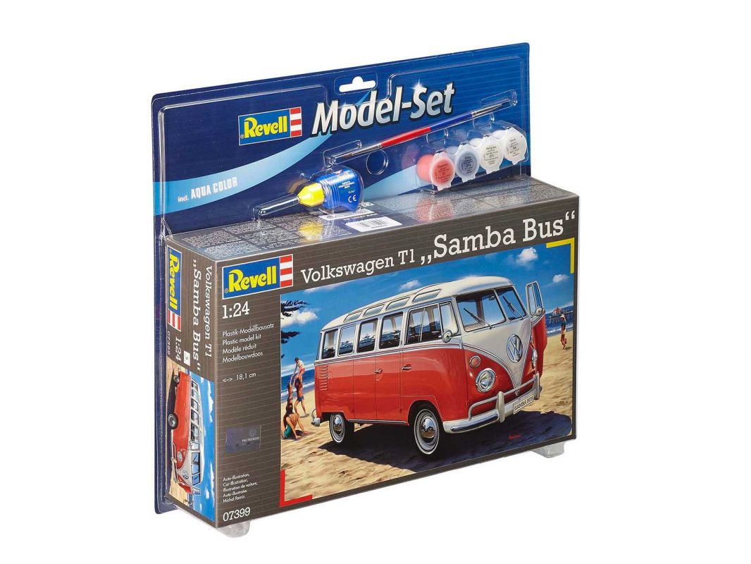ModelSet auto 67399 - VW T1 Samba Bus (1:24) Revell