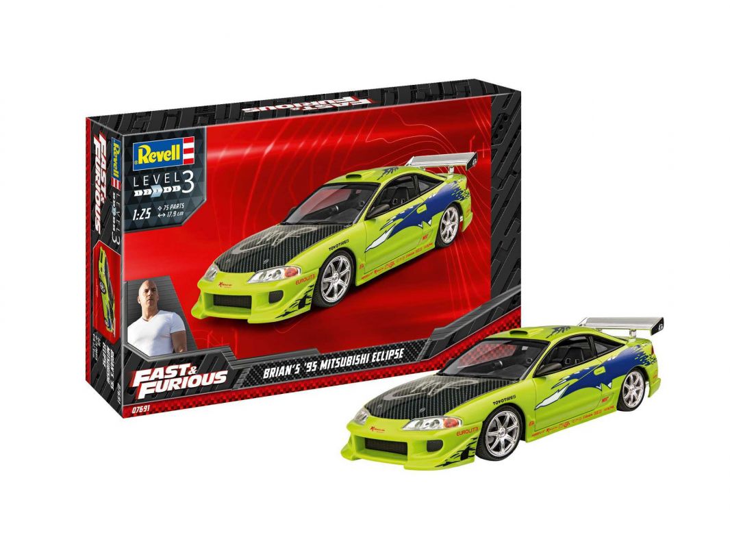 ModelSet auto 67691 - Fast & Furious Brian's 1995 Mitsubishi Eclipse (1:25) Revell