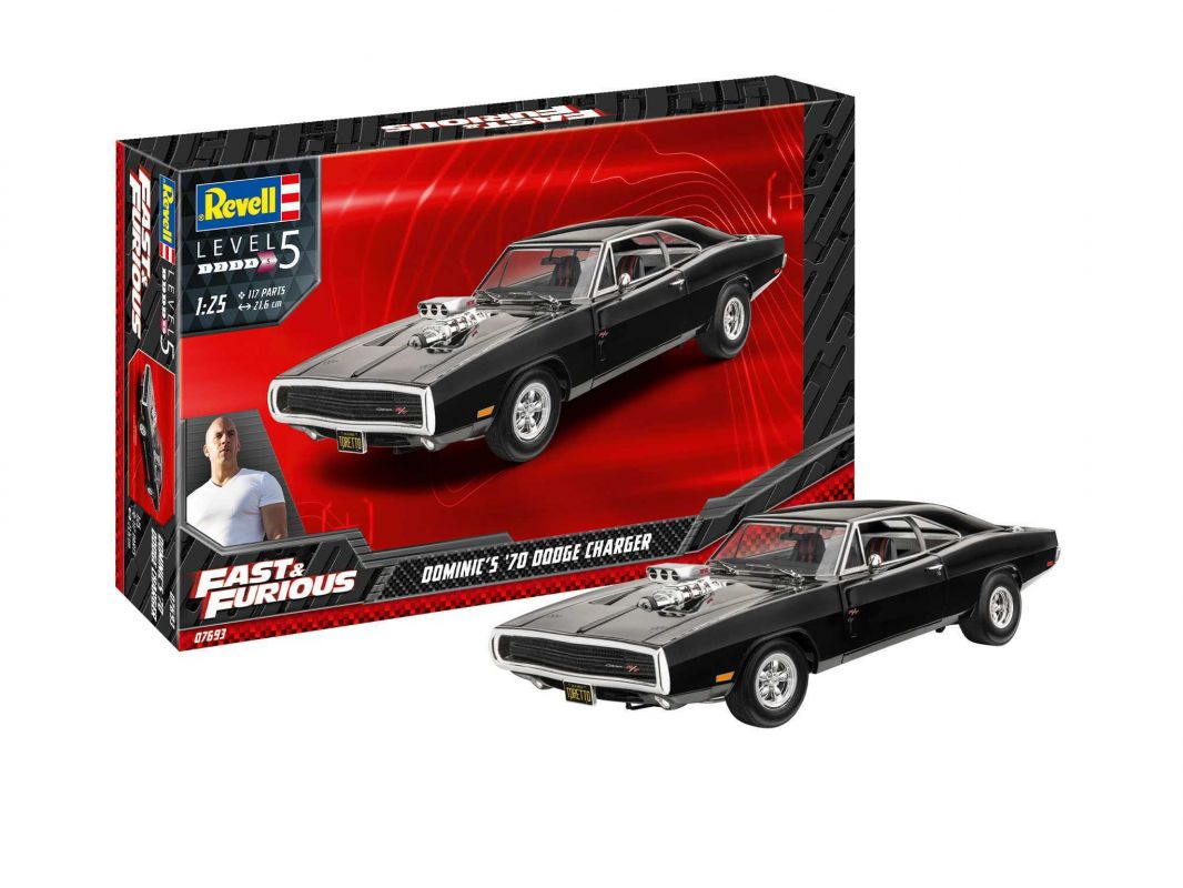 ModelSet auto 67693 - Fast & Furious - Dominics 1970 Dodge Charger (1:25) Revell