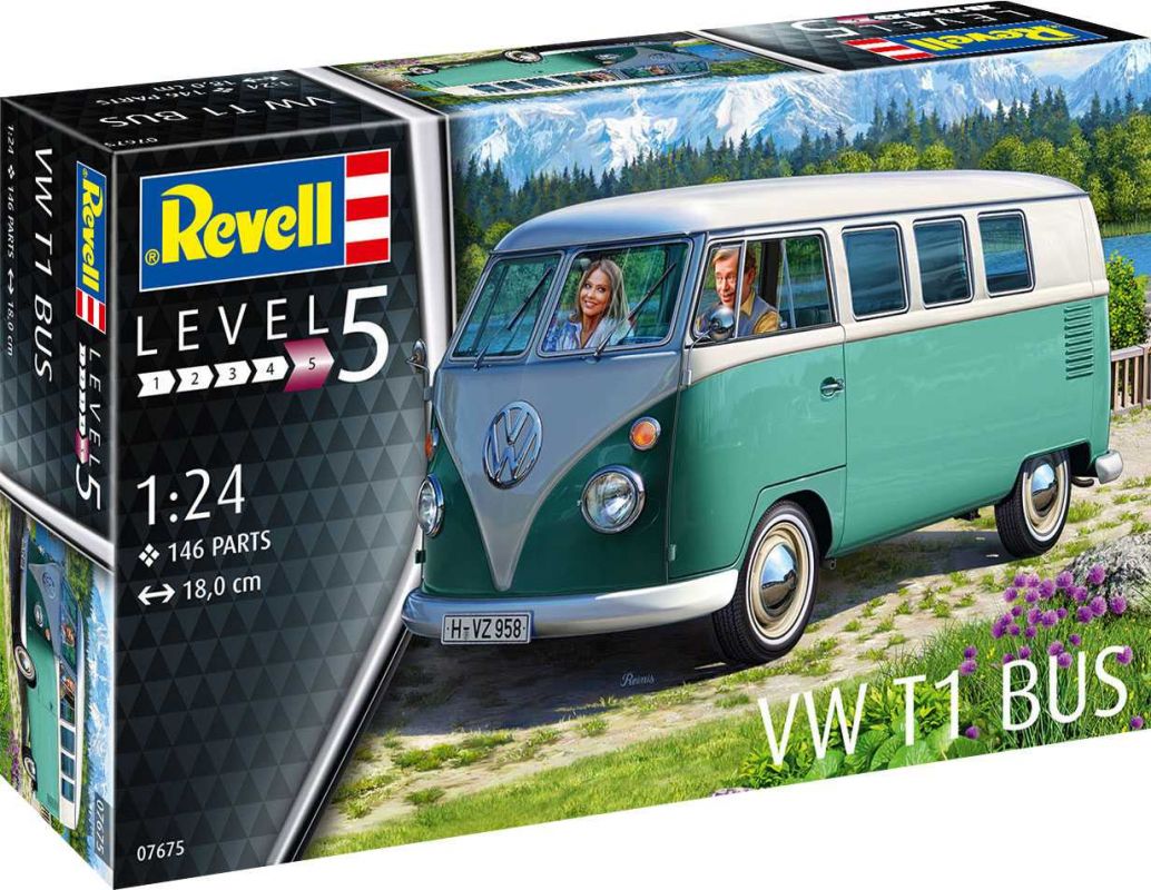 Plastic ModelKit auto 07675 - VW T1 Bus (1:24) Revell