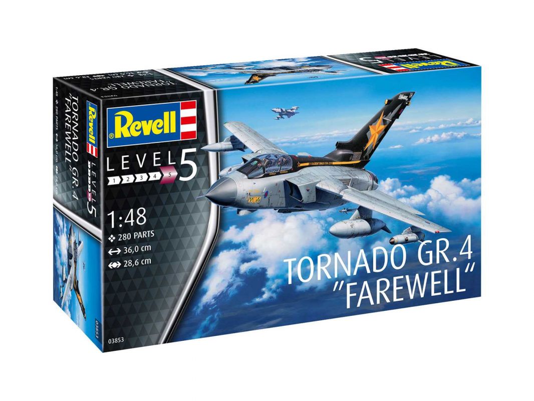 Plastic ModelKit letadlo 03853 - Tornado GR.4 "Farewell" (1:48) Revell