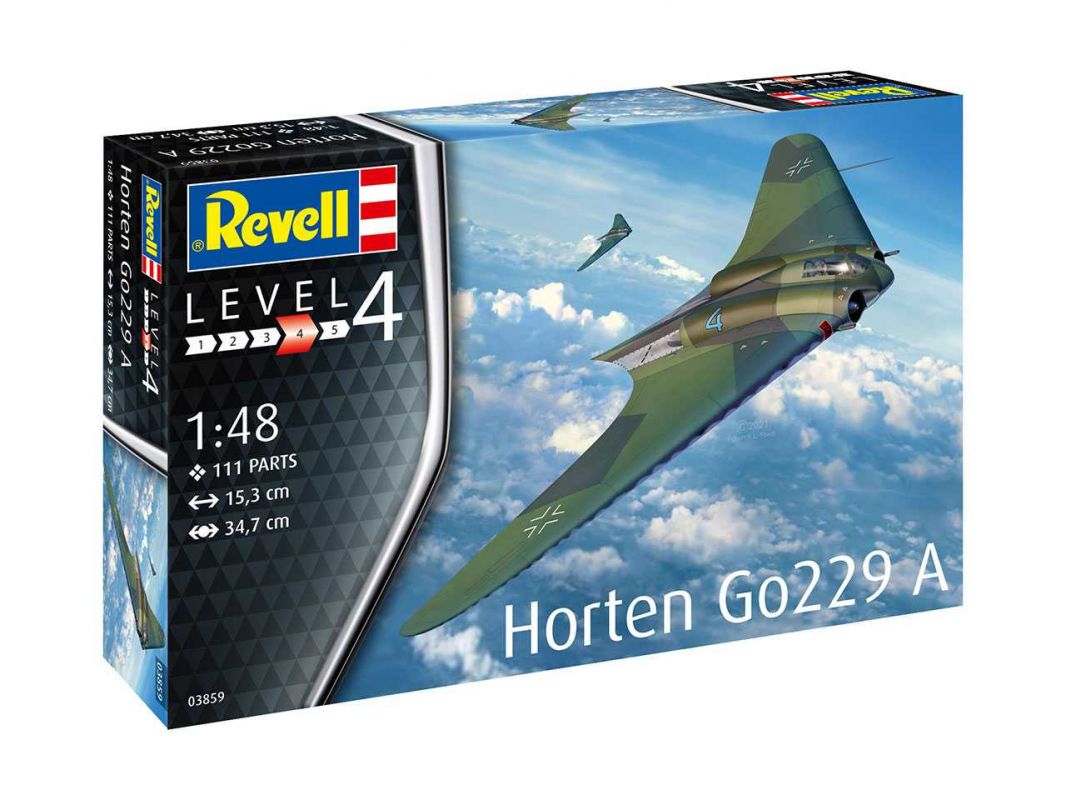 Plastic ModelKit letadlo 03859 - Horten Go229 A-1 (1:48) Revell