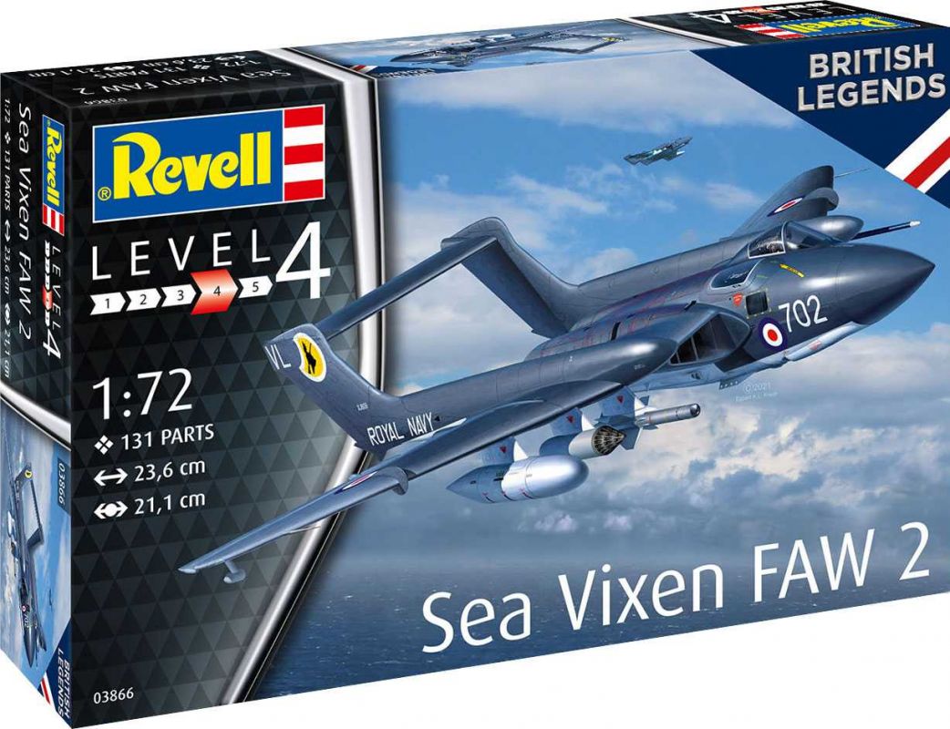 Plastic ModelKit letadlo 03866 - Sea Vixen FAW 2 "70th Anniversary" (1:72) Revell