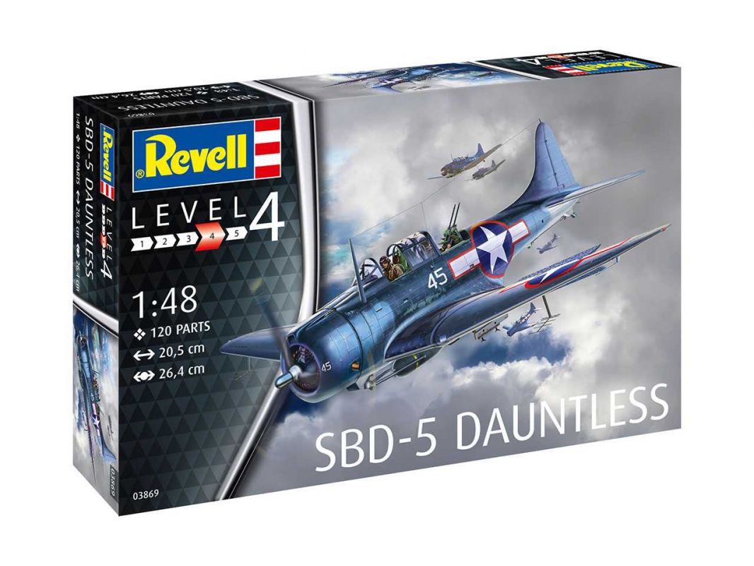 Plastic ModelKit letadlo 03869 - SBD-5 Dauntless Navyfighter (1:48) Revell