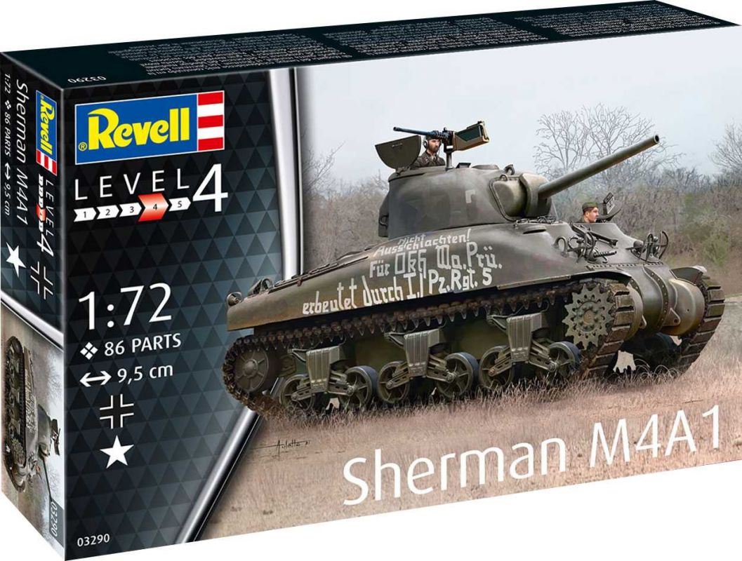 Plastic ModelKit tank 03290 - Sherman M4A1 (1:72) Revell
