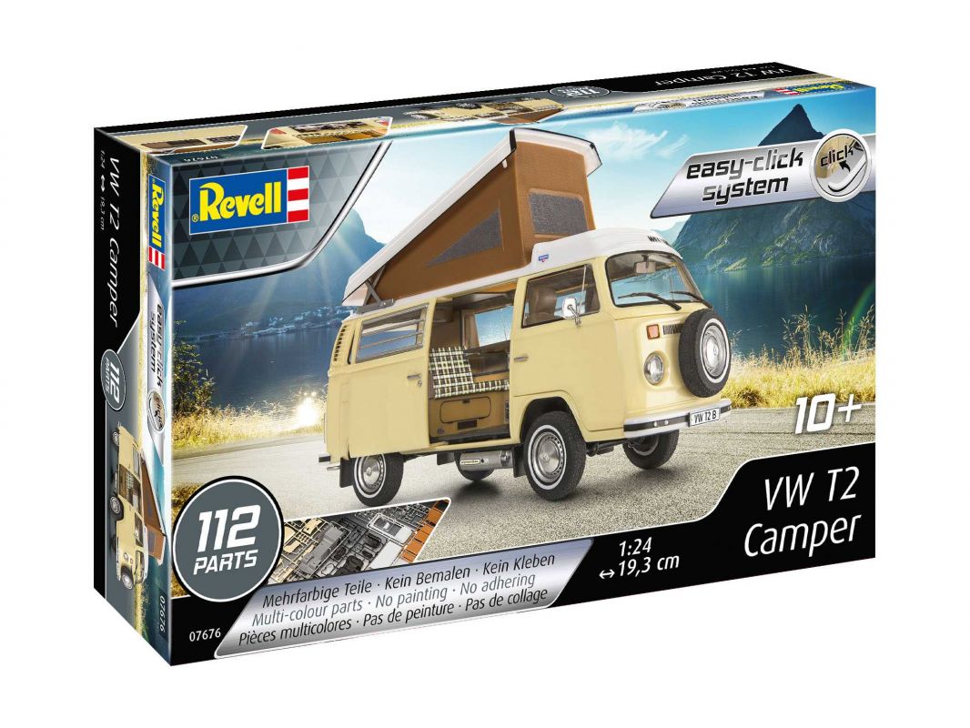 EasyClick auto 07676 - VW T2 Camper (1:24) Revell