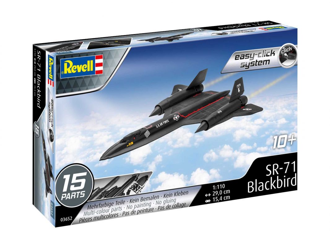 EasyClick letadlo 03652 - SR-71 Blackbird (1:110) Revell