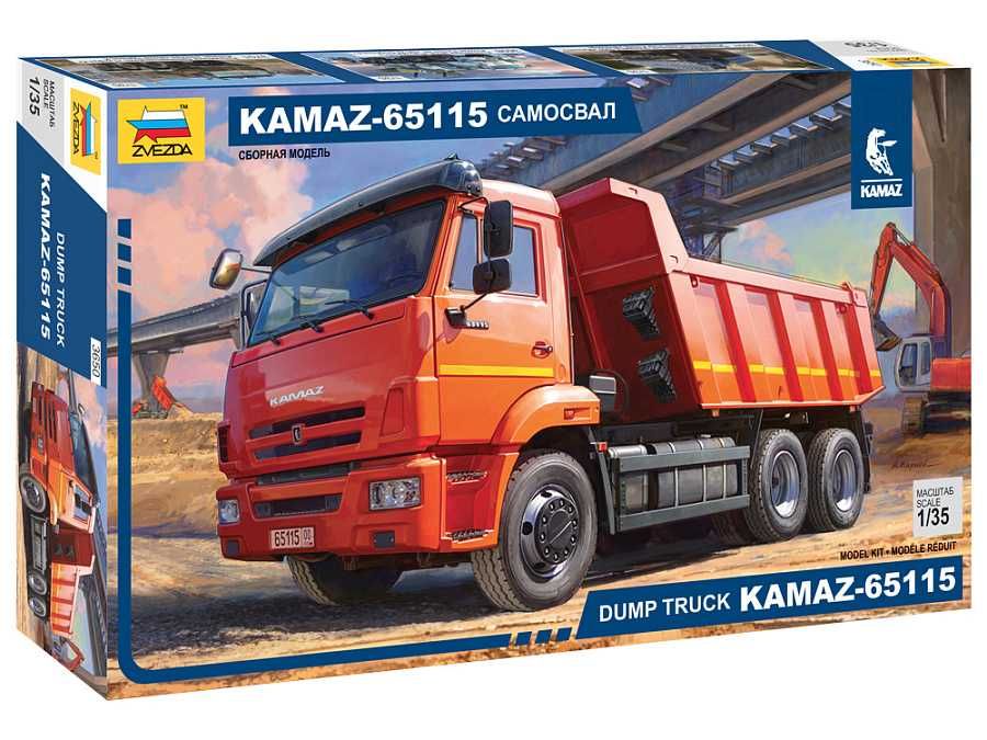 Model Kit auto 3650 - Kamaz 65115 dump truck (1:35) Zvezda