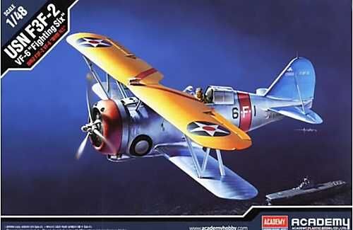 Model Kit letadlo 12326 - USN F3F-2 VF-6 "FIGHTING SIX" (1:48) Academy