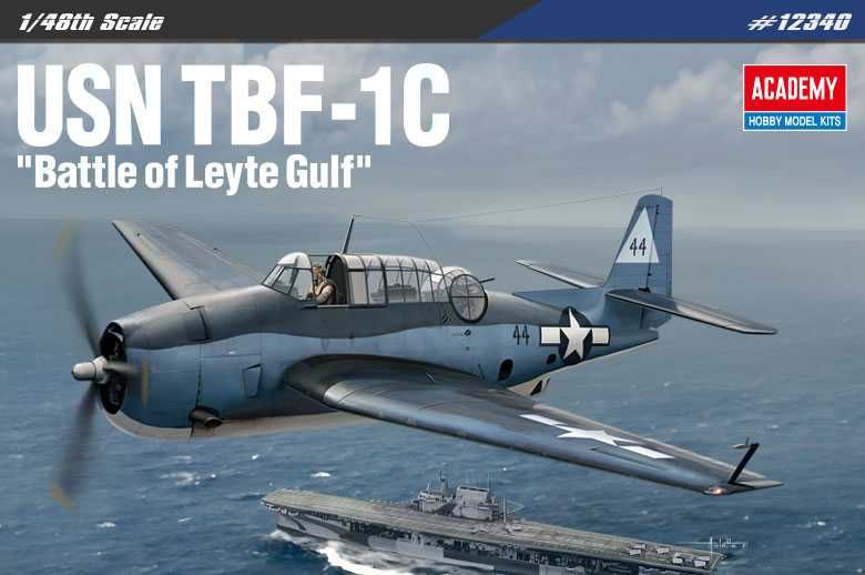 Model Kit letadlo 12340 - USN TBF-1C "Battle of Leyte Gulf" (1:48) Academy