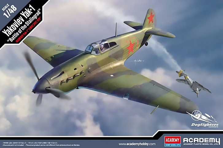 Model Kit letadlo 12343 - Yakovlev Yak-1 "Battle of the Stalingrad" (1:48) Academy