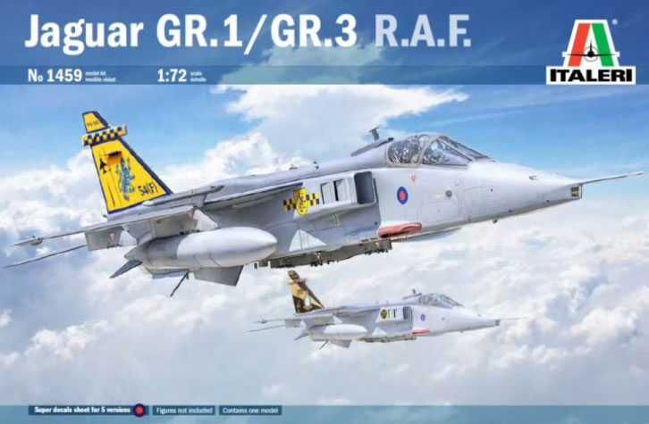 Model Kit letadlo 1459 - Sepecat JAGUAR GR.1/3 R.A.F. (1:72) Italeri