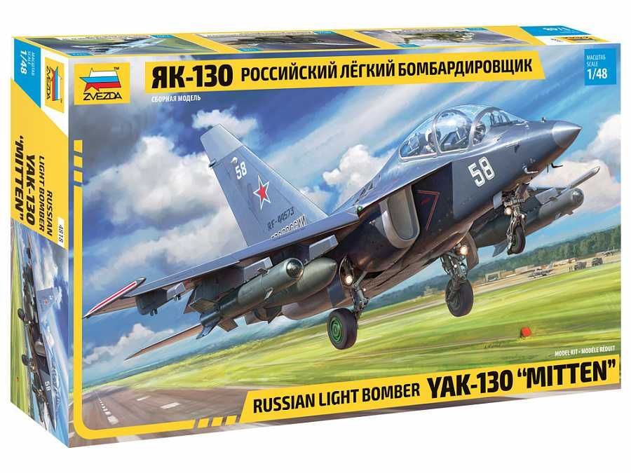 Model Kit letadlo 4818 - YAK-130 Russian Light Bomber (1:48) Zvezda