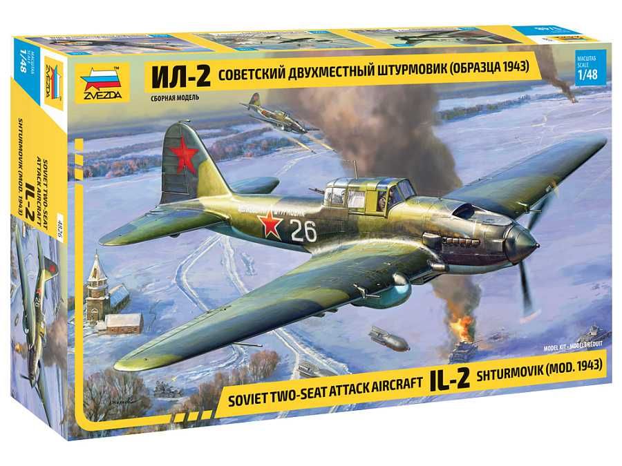 Model Kit letadlo 4826 - IL-2 Stormovik mod.1943 (1:48) Zvezda