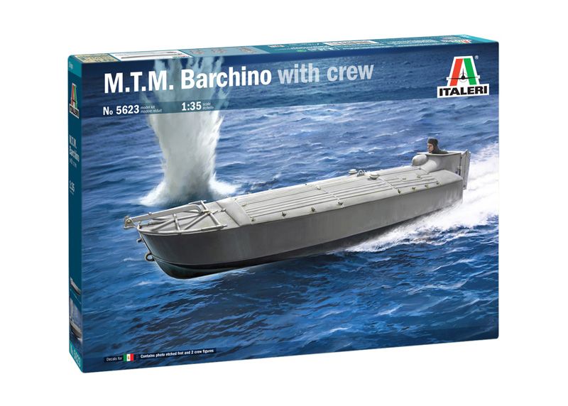 Model Kit loď 5623 - M.T.M. "Barchino" with crew (1:35) Italeri