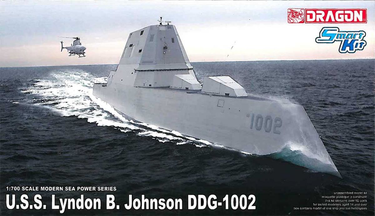 Model Kit loď 7148 - U.S.S. Lyndon B. Johnson (DDG-1002) (1:700) Dragon