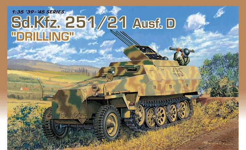 Model Kit military 6217 - Sd.Kfz.251/21 Ausf.D DRILLING (1:35) Dragon