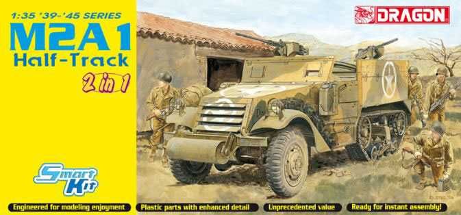 Model Kit military 6329 - M2 HALF-TRACK (2 IN 1) (SMART KIT) (1:35) Dragon