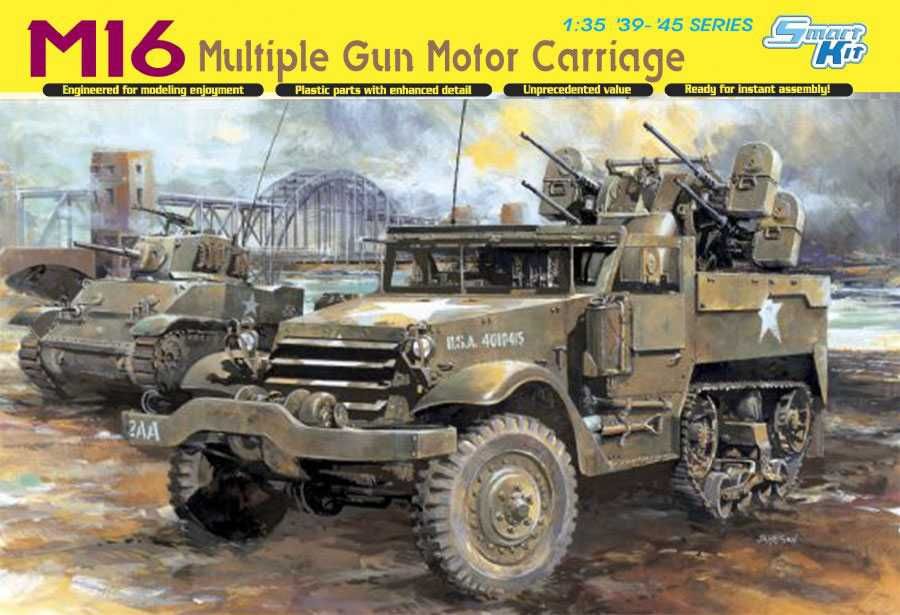 Model Kit military 6381 - M16 MULTIPLE GUN MOTOR CARRIAGE (SMART KIT) (1:35) Dragon