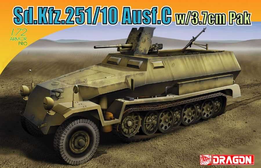 Model Kit military 7314 - Sd.Kfz.251/10 Ausf.C w/3.7cm PaK (1:72) Dragon