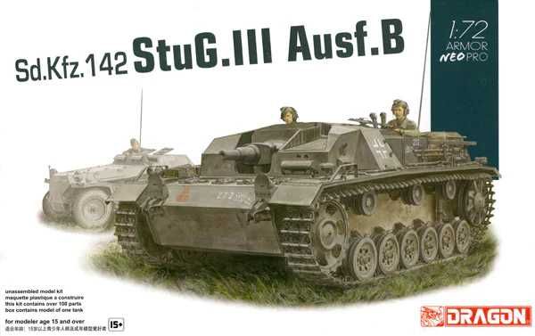 Model Kit military 7636 - StuG.III Ausf.B w/Neo Track (1:72) Dragon