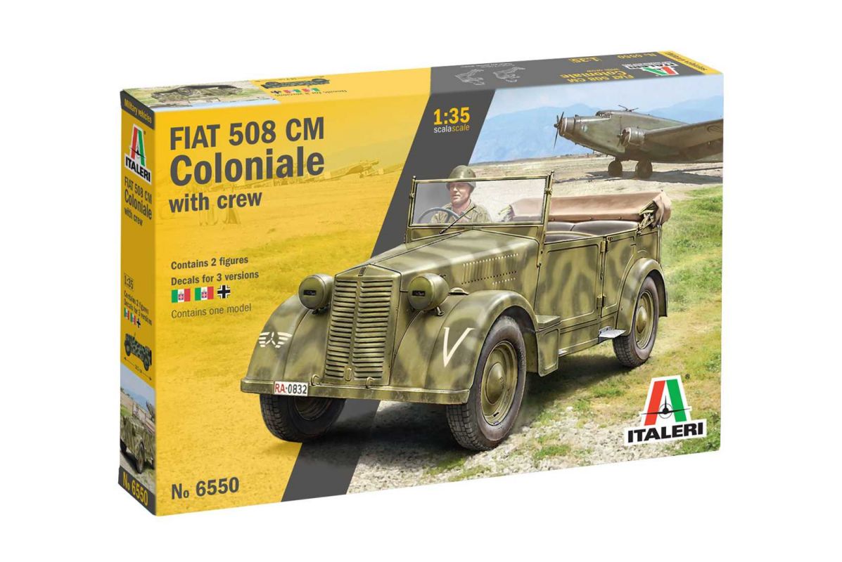 Model Kit tank 6550 - 508 CM "COLONIALE" STAFF CAR (1:35) Italeri