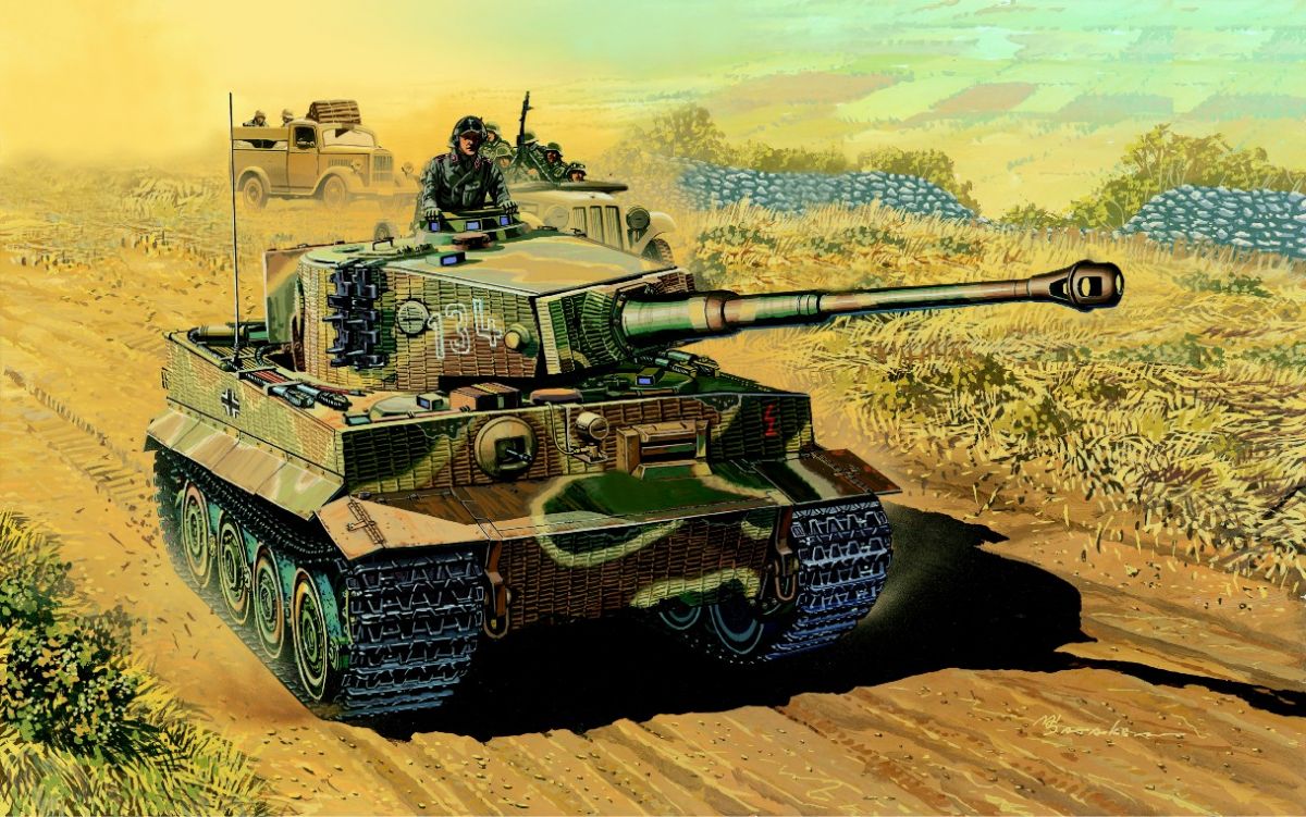 Model Kit tank 7203 - Sd.Kfz.181 Ausf.E TIGER I LATE PRODUCTION w/ZIMMERIT (1:72) Dragon