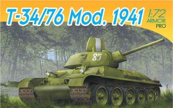 Model Kit tank 7259 - T-34/76 Mod.1941 (1:72) Dragon