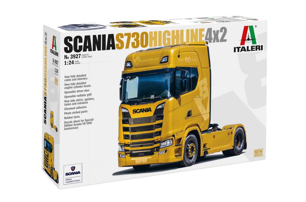 Model Kit truck 3927 - SCANIA S730 HIGHLINE 4x2 (1:24) Italeri