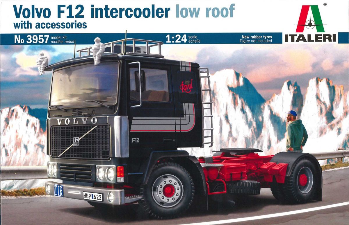 Model Kit truck 3957 - Volvo F-12 Intercooler (Low Roof) with accessories (1:24) Italeri