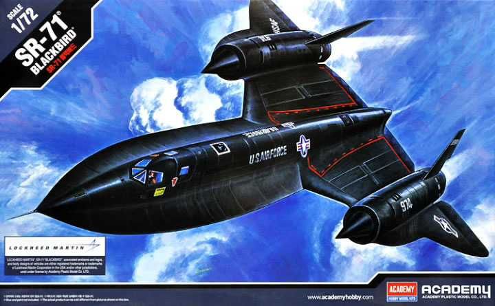 Model Kit letadlo 12448 - SR-71 BLACKBIRD (1:72) Academy