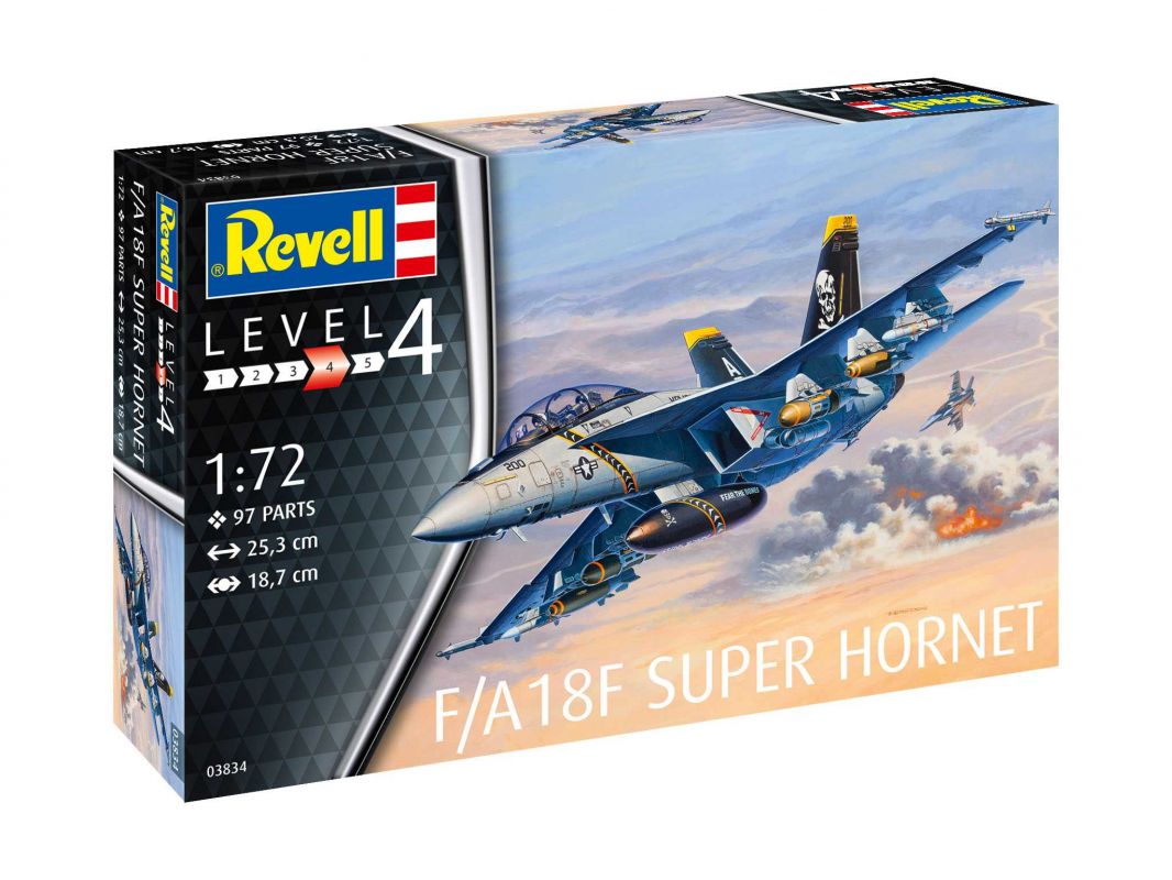 ModelSet letadlo 63834 - F/A18F Super Hornet (1:72) Revell